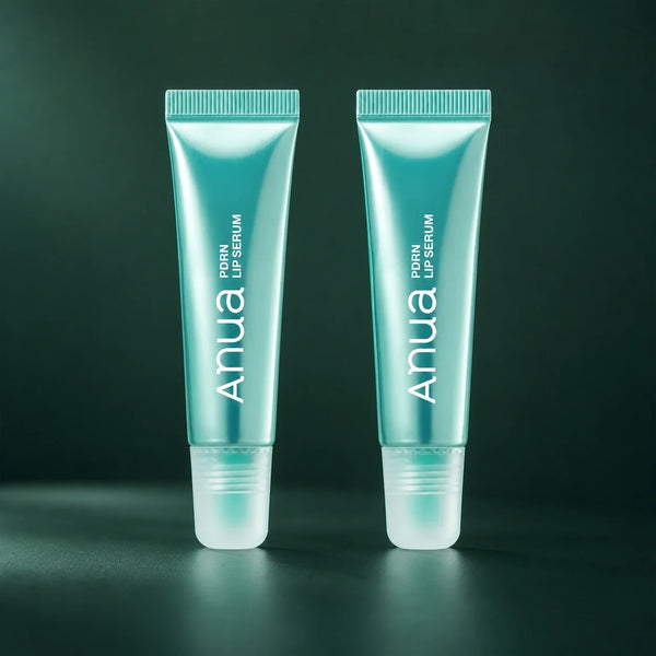ANUA Duo Sérums Lèvres PDRN 2 x 10 ml sur fond vert premium
