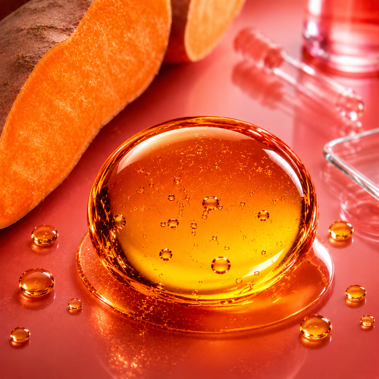 Rétinal — sérum ambre intense, patate douce orange