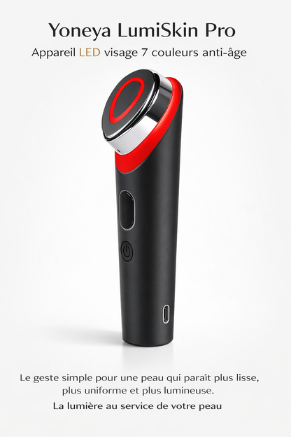 Yoneya LumiSkin Pro appareil LED visage 7 couleurs anti-âge