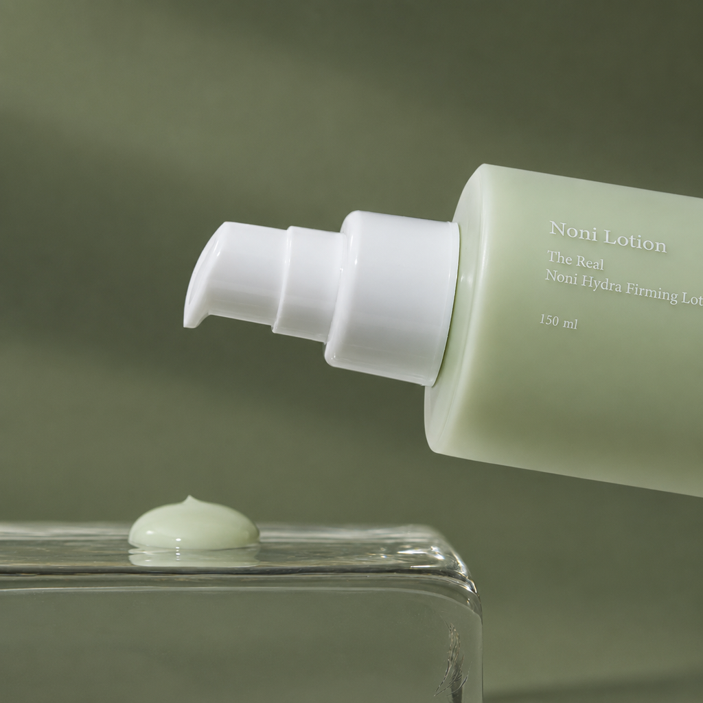 Lotion Raffermissante au Noni celimax — flacon et texture