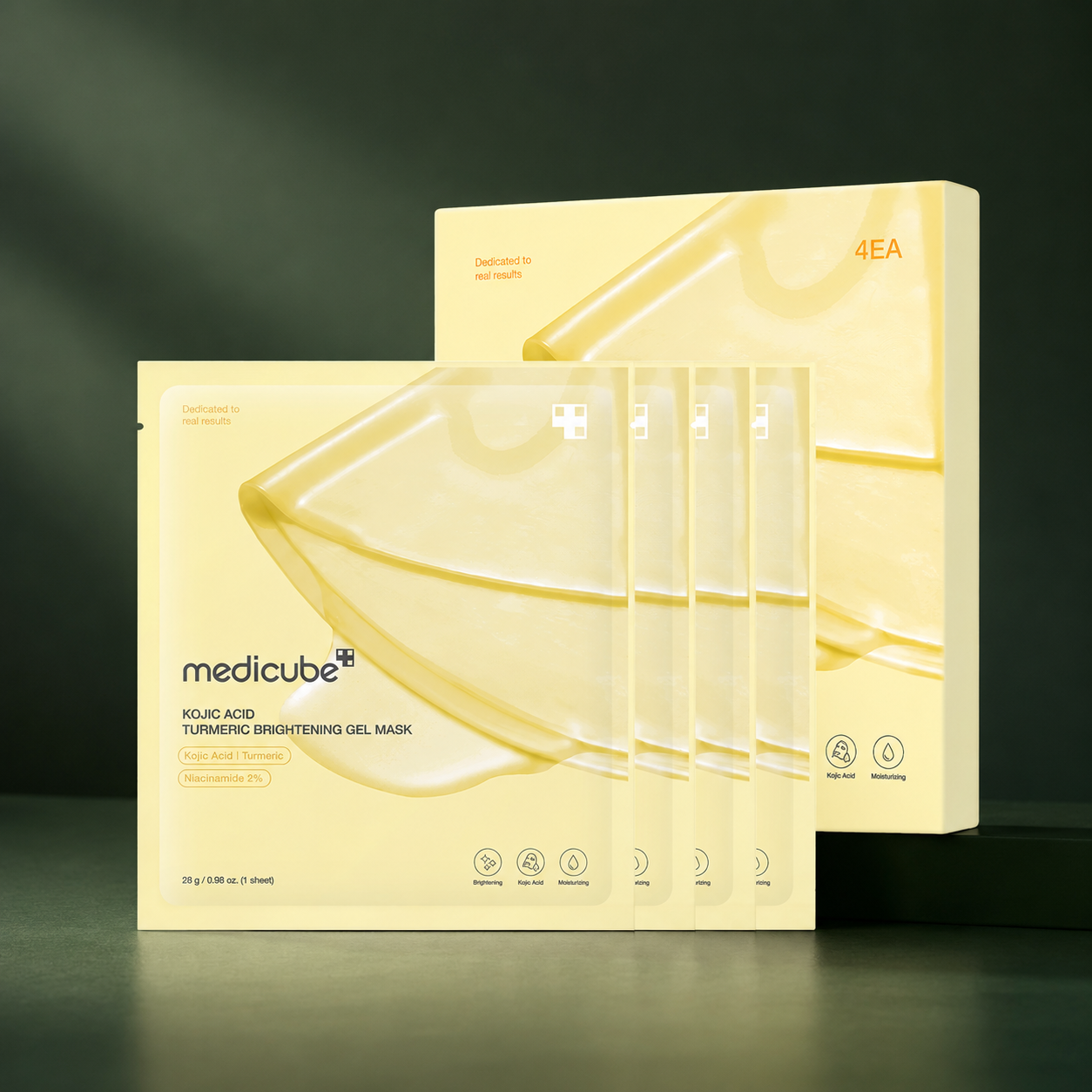 Masque Gel Éclat Acide Kojique & Curcuma