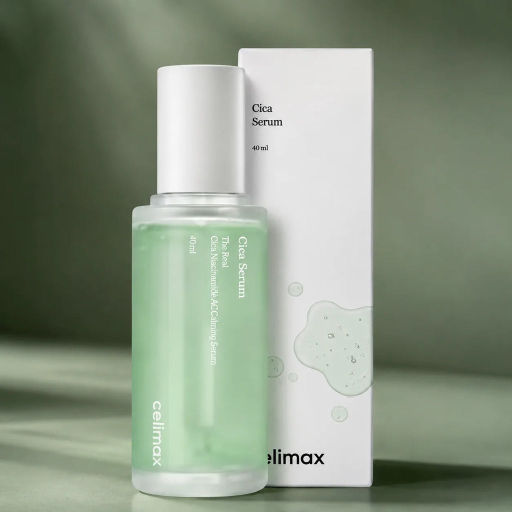 Sérum Apaisant Cica & Niacinamide celimax — flacon en studio