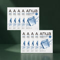 ANUA Masques Cool Slim 8 Acides Hyaluroniques & Catéchine 10 pièces sur fond vert premium
