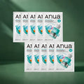 Lot de masques ANUA PDRN et acide hyaluronique sur fond vert premium