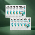 Lot de masques ANUA PDRN et acide hyaluronique sur fond vert premium