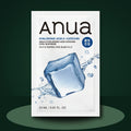 ANUA Masques Tissu Cool Slim 8 Acides Hyaluroniques et Catéchine 10 pièces sur fond vert premium