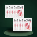 ANUA Masques Tissu Peach 70 Niacin 25 g x 10 sur fond vert premium