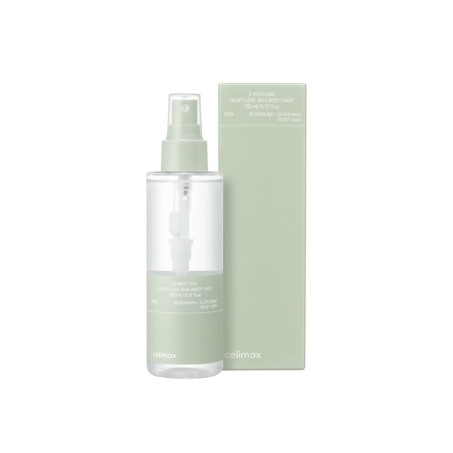 Brume Corps Exfoliante Heartleaf BHA JI WOO GAE celimax — packaging