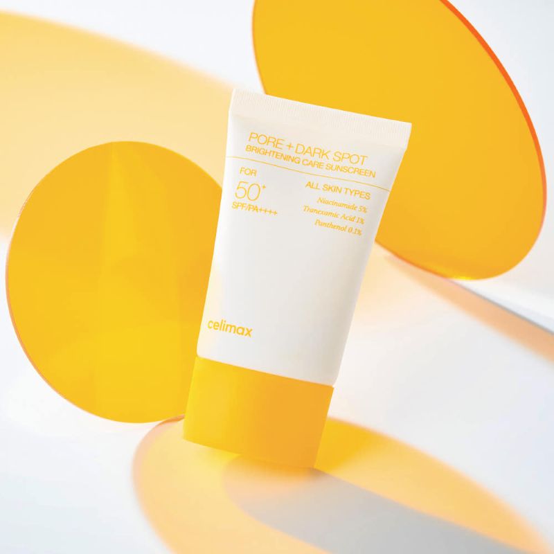 Crème Solaire Éclat Anti-Taches SPF50+ PA++++ Pore+ celimax