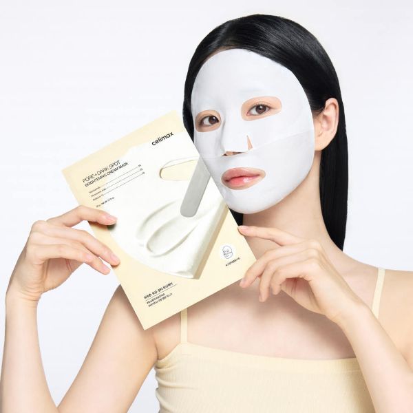 Masque Crème Éclat Anti-Taches Pore+ celimax — packaging