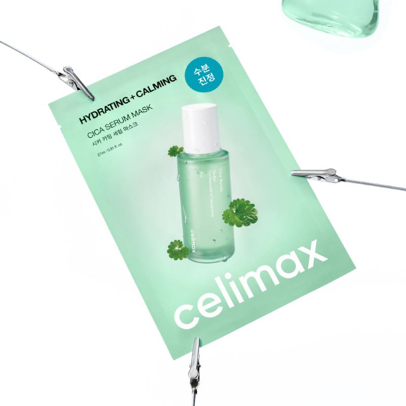 Masque Tissu Apaisant Cica celimax — packaging