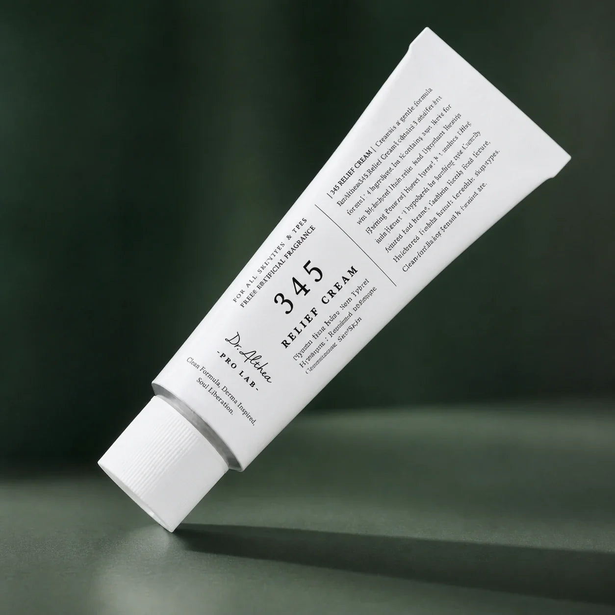 Crème Apaisante 345 Relief Cream Dr.Althea – vue diagonale du tube