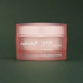 Medicube Crème Triple Collagen 4.0 – pot de crème sur fond vert premium