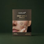 Medicube Patchs Ciblés Deep Vita C, boîte sur fond vert profond