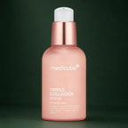 Medicube Sérum Triple Collagen 4.0 – flacon sérum sur fond vert premium