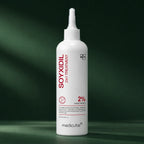 Medicube Soin 2-en-1 Soyxidil – flacon sur fond vert premium