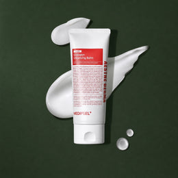 Baume Démaquillant Red Lacto Collagen MEDIPEEL – vue 2 sur fond vert profond.