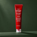 Masque Enveloppant Collagène & Lactobacillus MEDIPEEL – vue principale sur fond vert profond.