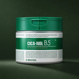 Pads Apaisants PHYTO CICA-NOL B5 MEDIPEEL – vue principale sur fond vert profond.