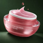 MEDITHERAPY Filligio Pink Retinol Volume Cream 50ml + EMS Device Set (*It can only be shipped via express service.) MEDITHERAPY – vue 3 sur fond vert profond.