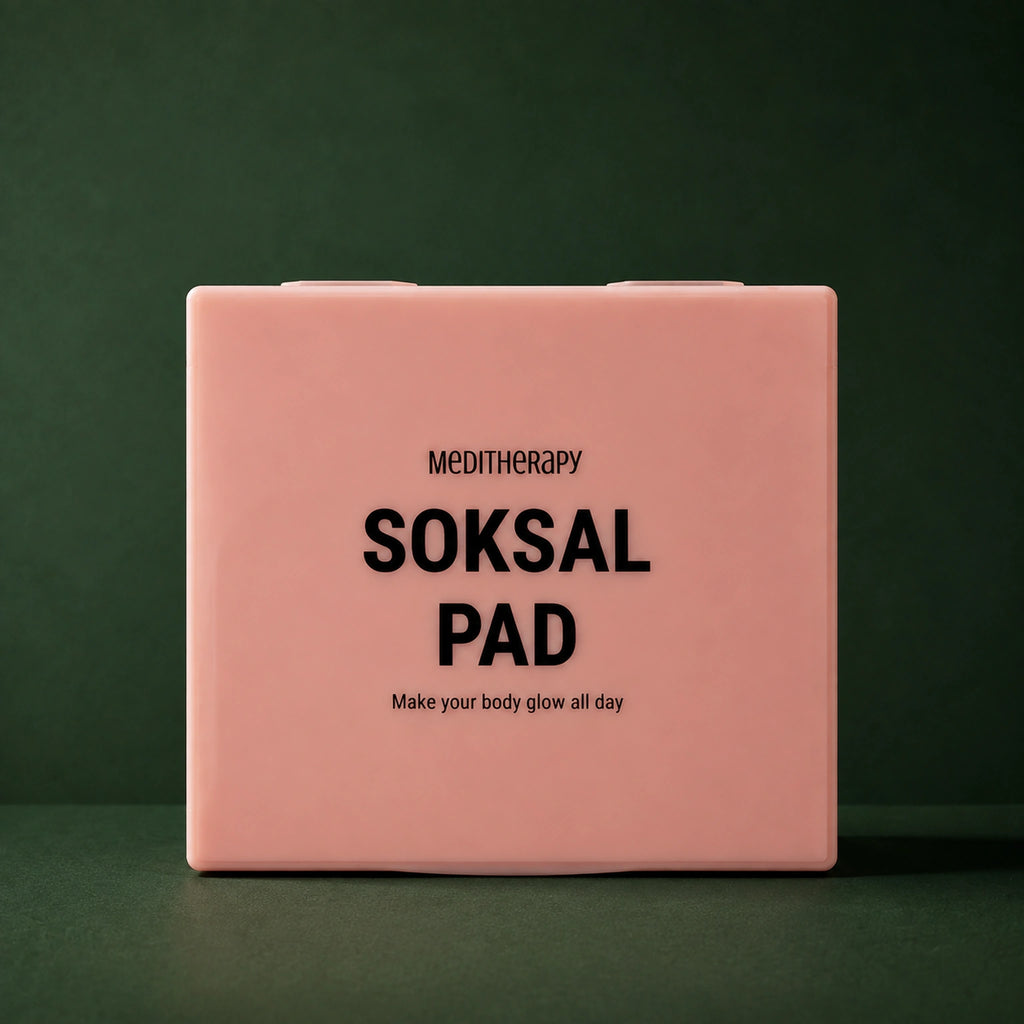 MEDITHERAPY SOKSAL Pad ver.2 140ml/30ea MEDITHERAPY – vue principale sur fond vert profond.