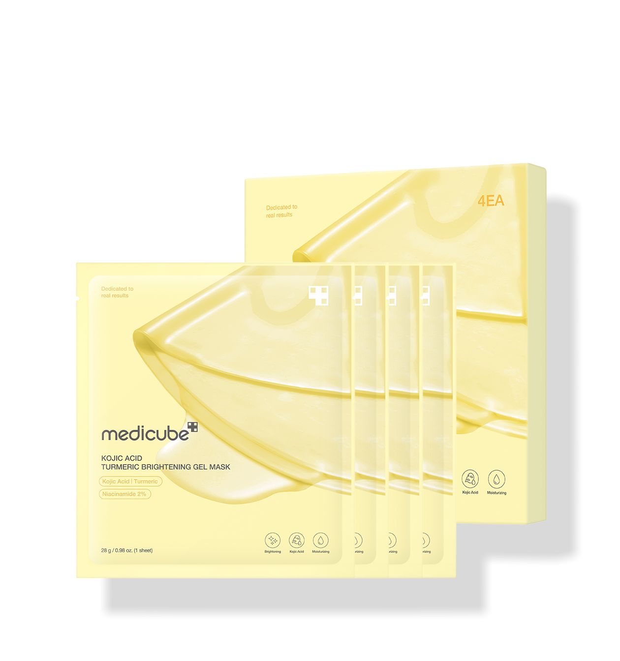 Masque Gel Éclat Acide Kojique & Curcuma Medicube — packaging