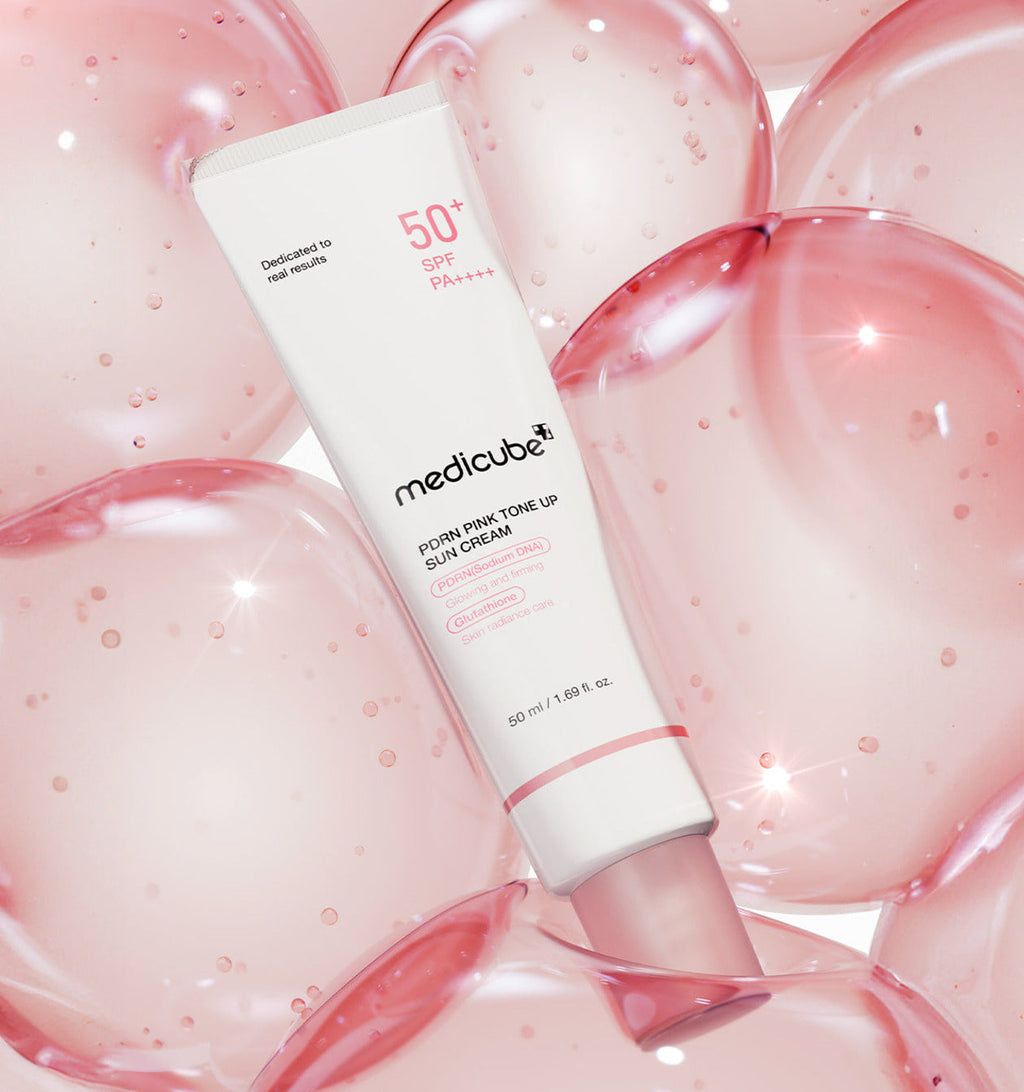 Pink Tone Up SPF50+ Medicube — packaging