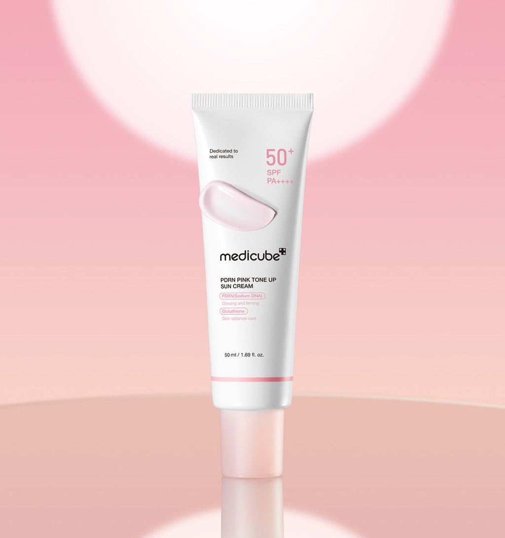 Pink Tone Up SPF50+ Medicube — texture