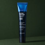 Crème Visage Bandage aux Peptides WELLAGE sur fond vert profond
