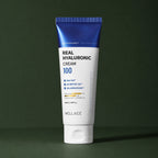 Crème Visage Hyaluronique 100 – Format Classique WELLAGE sur fond vert profond